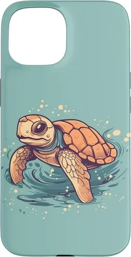 Vista 6 de Funda para iPhone SE (2020) / 7 / 8 Cute Kawaii Sea Turtle in the Ocean