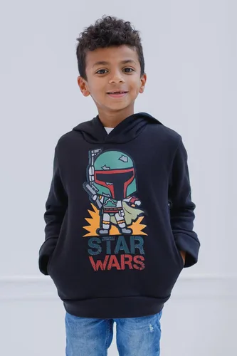 Vista 4 de STAR WARS Boba Fett - Sudadera con capucha de forro polar para niños pequeños y grandes