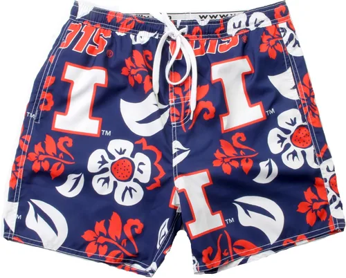 Vista 5 de Wes and Willy NCAA Traje de baño floral para hombre