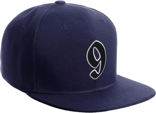 Vista 298 de Daxton Gorra clásica con visera de billete plano con letras del alfabeto inglés antiguo de la A a la Z