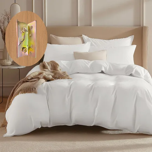 Vista 4 de Soportes de riel de cama, conectores de soporte de marco de cama para camas de madera, sujetadores de soporte resistentes sin mortaja, accesorios