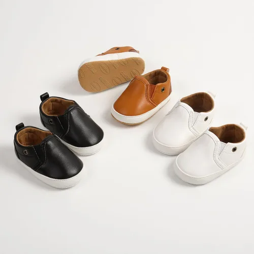 Vista 3 de Zapatos para bebés niños y niñas, suela suave, mocasines Oxford, zapatos de cuna para recién nacidos, antideslizantes, para uniforme de boda