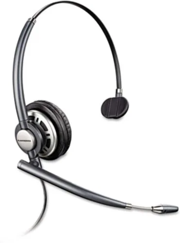 Vista 2 de Plantronics 78712-101 EncorePRO 710 Auriculares de desconexión rápida con cable, color negro, no compatible con USB