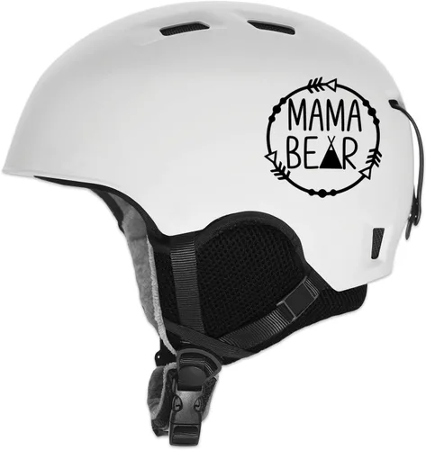 Vista 3 de Mama Bear - Calcomanía para computadora portátil de 5.5 pulgadas (Negro)