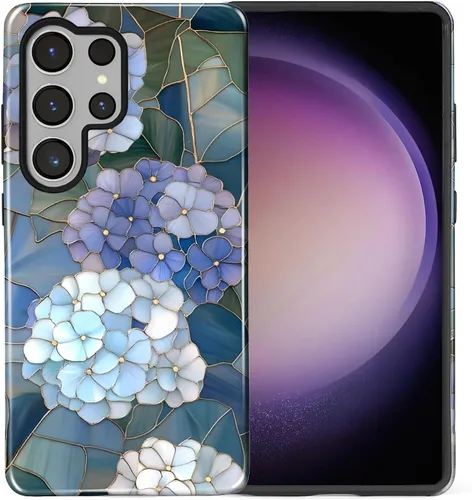 Vista 74 de Funda compatible con Samsung Galaxy S23, funda híbrida de protección rígida de 2 capas, a prueba de golpes, funda protectora resistente para Lata