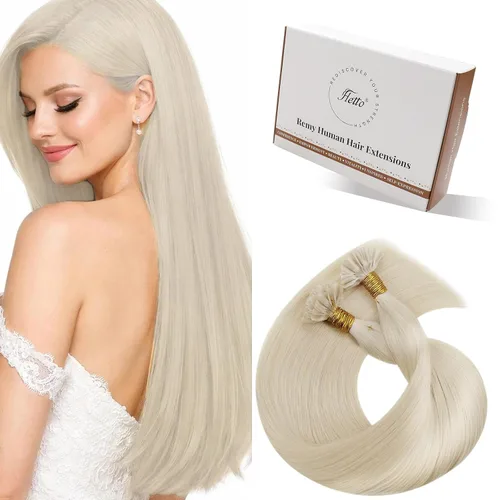 Vista 10 de 【Descuento】Hetto - Extensiones de cabello con cinta adhesiva, 40g, extensiones de cabello humano, color rubio ceniza oscuro degradado a rubio medio