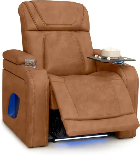 Vista 39 de Seatcraft Caliente Asiento de cine en casa Tabaco Sillón Individual