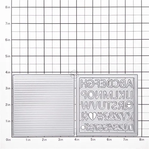 Vista 2 de DzIxY Troqueles de corte de metal con número de letras inglesas para hacer tarjetas, troquelados, troquelados, álbumes de recortes, plantillas