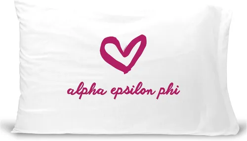 Vista 29 de sockprints Funda de almohada Alpha Chi Omega - Nombre de la hermandad con diseño de corazón. Funda de almohada 100% algodón tamaño estándar 20 x 30