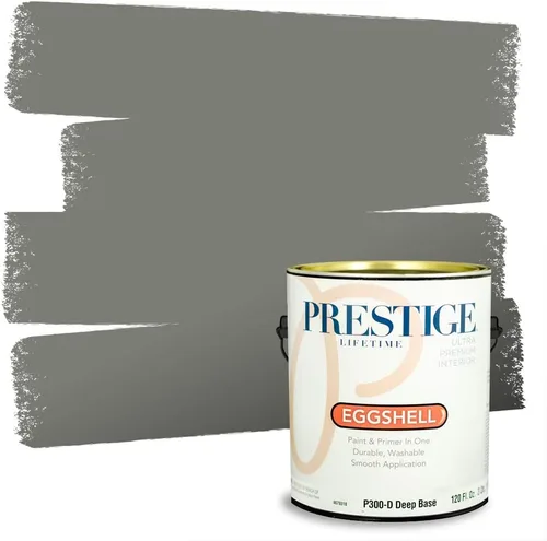 Vista 55 de Prestige Paints - 2 en 1, pintura base y pintura de exterior, P400-D-SW7053