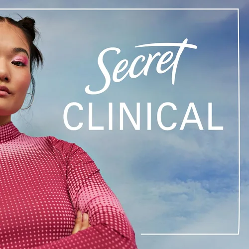 Vista 8 de Secret Clinical Strength 100HR - Desodorante antitranspirante sólido suave para mujeres, 3 veces protección contra el estrés con ácido hialurónico