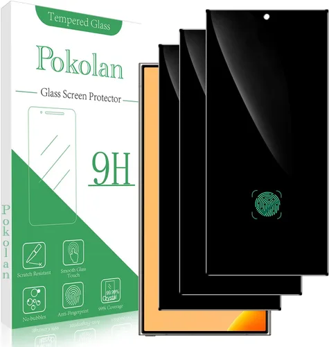 Vista 13 de Pokolan Protector de pantalla para Samsung Galaxy S23 5G Película de vidrio Transparente