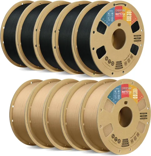 Vista 30 de OVERTURE Matte PLA Filament 1.75mm 1kg for FDM 3D Printer (Baby Pink)