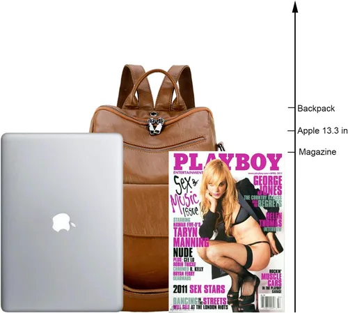 Vista 41 de Mochila de moda para mujer, impermeable, bolsa de viaje, bolsa de hombro convertible para mujer