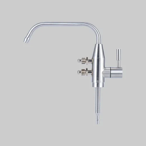 Vista 5 de Grifo de agua alcalina, 1/2 "grifo ionizador de dos caños de acero inoxidable para sistema de filtración de ionizador de agua alcalina