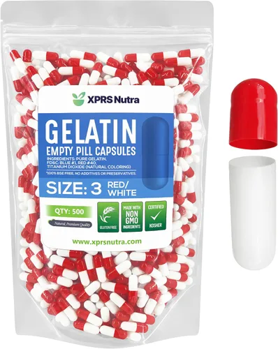 Vista 13 de XPRS Nutra Cápsulas vacías tamaño 3 – 1000 cápsulas vacías de gelatina – Pastillas de relleno de cápsulas de bricolaje – Tapa de gel de píldora