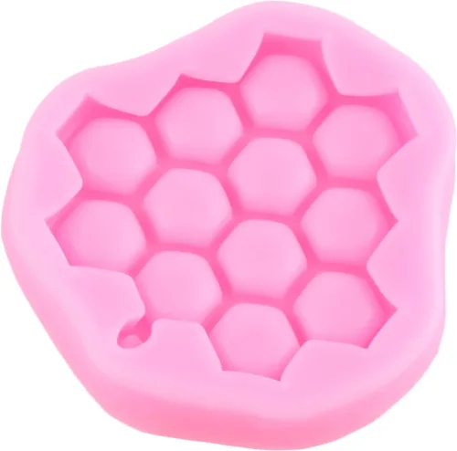 Vista 7 de Molde de silicona para colmena de abeja para decoración de tartas, decoración de cupcakes, pasta de goma de chocolate, arcilla polimérica