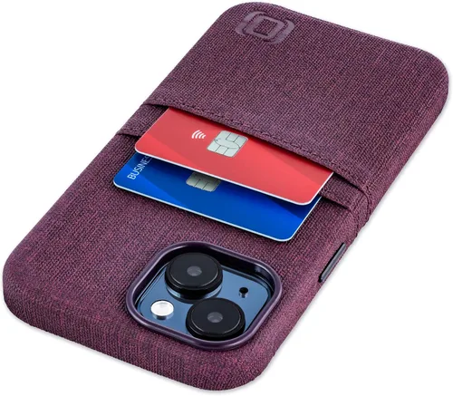 Vista 27 de Dockem Funda para tarjetas para iPhone 15 con placa de metal integrada para montaje magnético y 2 bolsillos para tarjetas: Cartera Luxe M2, piel
