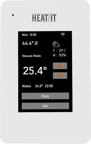 Vista 9 de HEATIT ET-7A Termostato programable con pantalla táctil y control por voz voice control, touchscreen display, programmable temperature settings