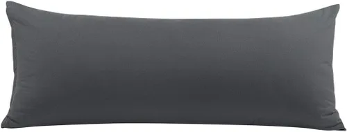 Vista 15 de PiccoCasa Funda de almohada de microfibra con cremallera de 110 GSM, 20 x 48 pulgadas, color negro