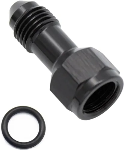 Vista 7 de Aluminio 3AN hembra a 3AN macho extensor de montaje, conector adaptador de extensiones AN3 con anillo tórico, negro