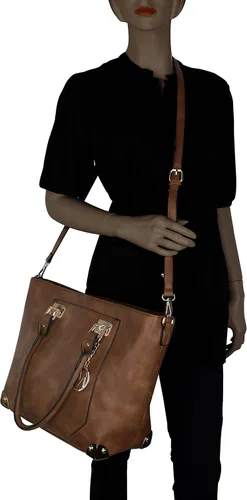 Vista 7 de Mia K Collection Yorkshire Crossbody Tote by Mia K