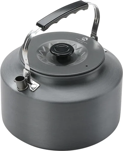 Vista 9 de CAMPINGMOON - Hervidor portátil de aluminio anodizado duro, utensilios de cocina para campamento
