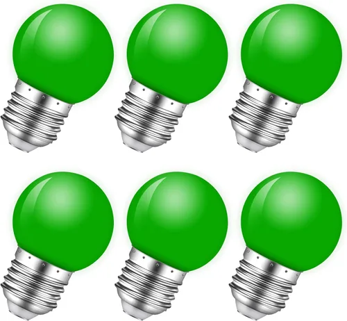 Vista 10 de Bombilla de luz nocturna, bombillas LED de 1 W, bombillas G14 G45 E26, bombillas de ahorro de energía, equivalente a 5 W, blanco frío de 6500 K