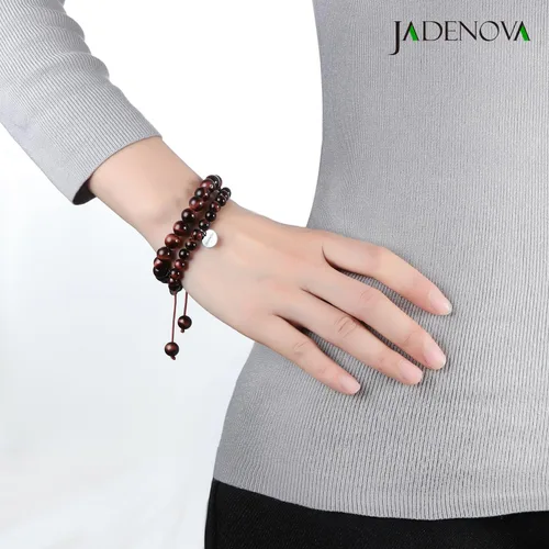 Vista 5 de JADENOVA - Brazalete de piedras de yoga para parejas