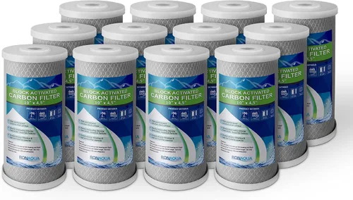 Vista 9 de Filtros de agua de bloque de carbono Big CTO Cartucho para toda la casa de 4.5" x 10" BIEN COMPAÑADO con la serie CBC, WFHDC8001, EP y EPM Series