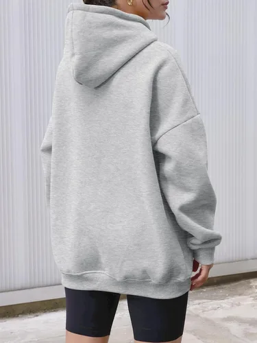 Vista 9 de AUTOMET Sudaderas con capucha de gran tamaño para mujer, sudaderas de forro polar con capucha 2024, ropa de otoño, trajes de moda, suéter de invierno