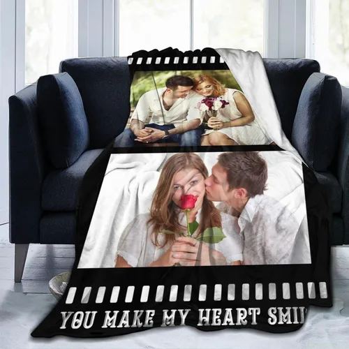 Vista 15 de Manta personalizada con foto de regalo para papá y abuelo, mejor regalo del día del padre, Halloween, Navidad, Año Nuevo de parte de hija, hijo