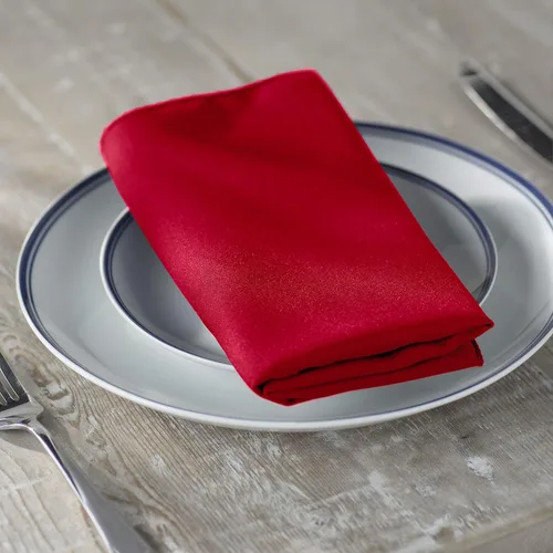 Vista 97 de LA Linen Paquete de 10 servilletas de popelina de poli, servilletas de tela suave, servilletas lavables y reutilizables, servilletas de mesa