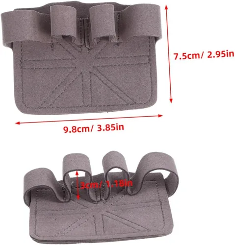 Vista 2 de Cabilock 2 Pairs Non-Slip Wear-Resistant Weight Lifting Gloves with Palm Protection for Men and Women Pull Up Grips for Fitness Gym Biking Hiking