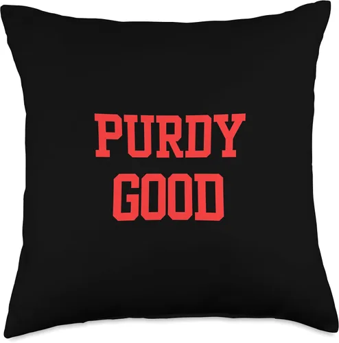 Vista 4 de Fan Sports QB Football Player Athlete Catchphrase Throw Pillow