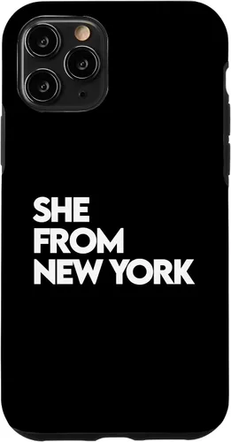 Vista 29 de She from New York Shirt, She's from NY NYC, Bronx, 713 832 Case for iPhone 17