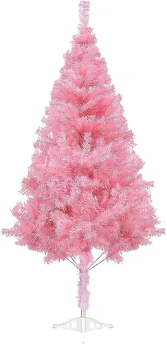 Vista 10 de Arthas Árbol de Navidad negro de oropel de Halloween de 5 pies para decoración de fiesta en el hogar, oficina, vacaciones, temporada, precioso