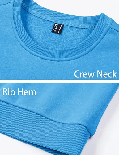 Vista 52 de MAGCOMSEN Sudadera de cuello redondo para hombre de manga larga casual cálida de forro polar