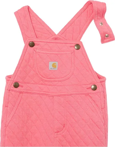 Vista 5 de Carhartt Baby-girls - Conjunto de 3 piezas de body de manga larga, overoles y babero de comida