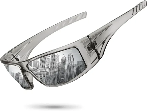 Vista 18 de Gafas de sol deportivas polarizadas para hombres y mujeres con marco irrompible para ciclismo, pesca, lentes envolventes, protección UV400