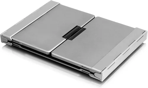 Vista 3 de Aluratek ABLKO4F - Teclado Bluetooth portátil de aluminio de tres pliegues (tamaño completo) con batería recargable incorporada para iPhone