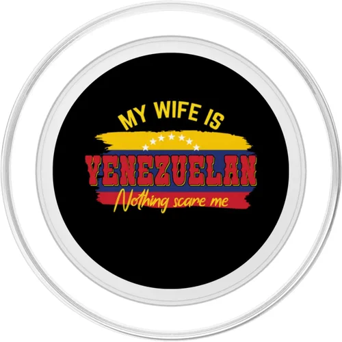 Vista 2 de My Wife Is Venezuelan Nothing Scares Me Funny Venezuela PopSockets MagSafe PopGrip for iPhone