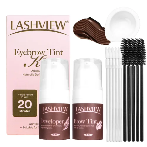 Vista 9 de LASHVIEW Kit de elevación de pestañas, kit profesional de pestañas permanentes, conjunto líquido, semipermanente, rizado permanente, extensión
