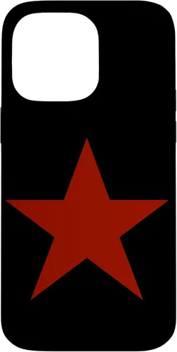 Vista 21 de Cyber Y2K Red Star On Black Front Retro Aesthetic Vintage Case for iPhone 16