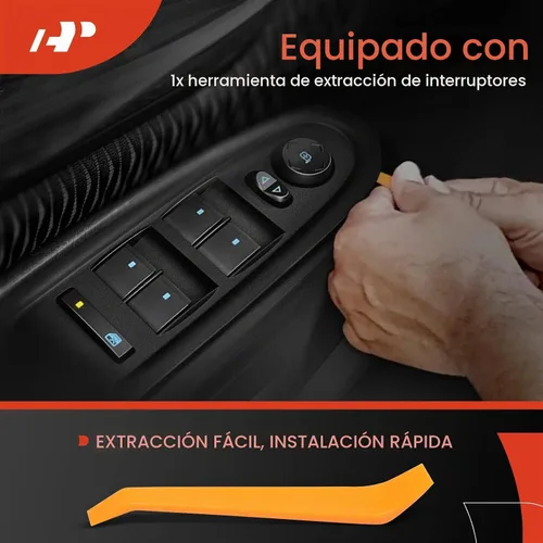Vista 7 de A-Premium Interruptor de Ventana Eléctrico Principal del Lado del Conductor Compatible con Chevy Traverse 2009-2017, Silverado 1500 2007-2013, HHR
