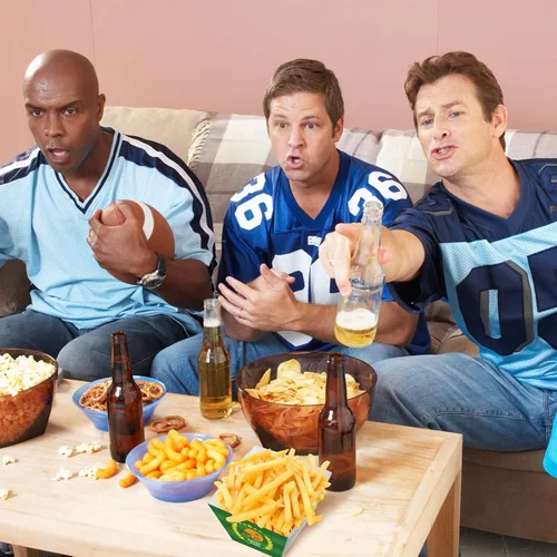 Vista 2 de 12 cuencos de fútbol para decoración de aperitivos – Cajas de comida para puerta trasera para el día del juego deportivo, suministros para fiestas