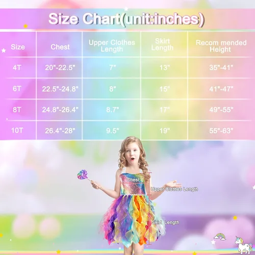 Vista 6 de Suppromo Vestido tutú para niñas pequeñas, vestidos de fiesta de cumpleaños, vestido de tul con lentejuelas para niñas pequeñas