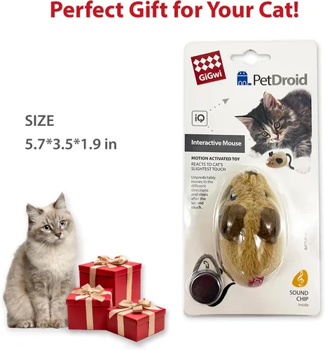 Vista 7 de PETGEEK Gigwi - Juguetes interactivos para gatos de interior, juguete en movimiento para gatos adultos aburridos de interior, juguete electrónico