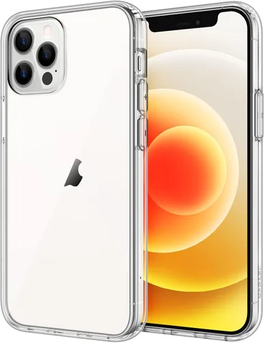 Vista 12 de JETech - Funda para iPhone 12/12 Pro de 6.1 pulgadas, cubierta para teléfono a prueba de golpes que no se pone amarilla, parte trasera transparente