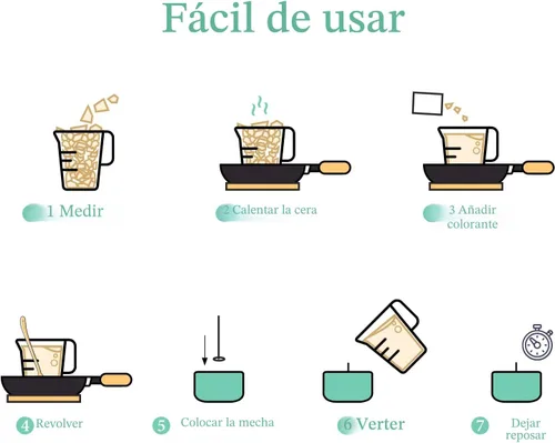 Vista 7 de SAEUYVB Cera de vela de soja natural y cera de vela de soja para hacer velas, 2 libras de cera de soja para hacer velas, cera de vela de soja